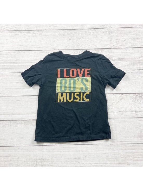 Other - I Love 80s Music Graphic Black Short Sleeve T-Shirt XS